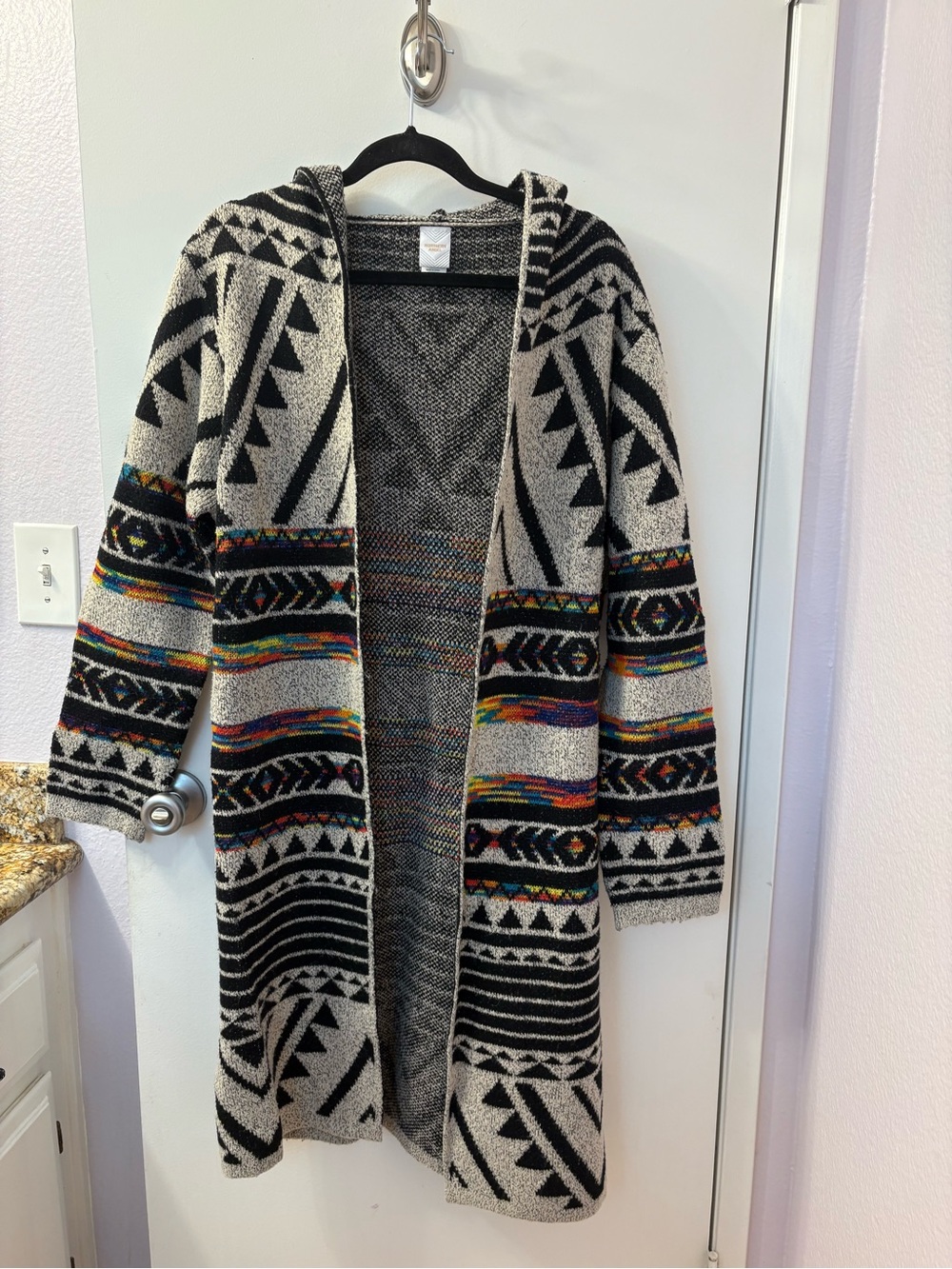 Northern Angel Long Hooded Knit Cardigan Sweater -XL (PTP 23-30/L 42)
